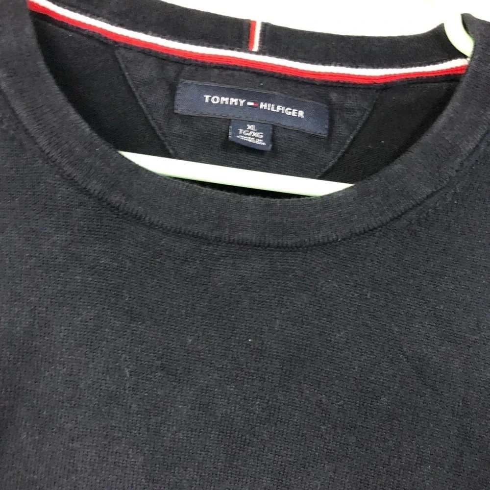 Tommy Hilfiger Men's Navy Blue Long Sleeve Pullover Sweater XL